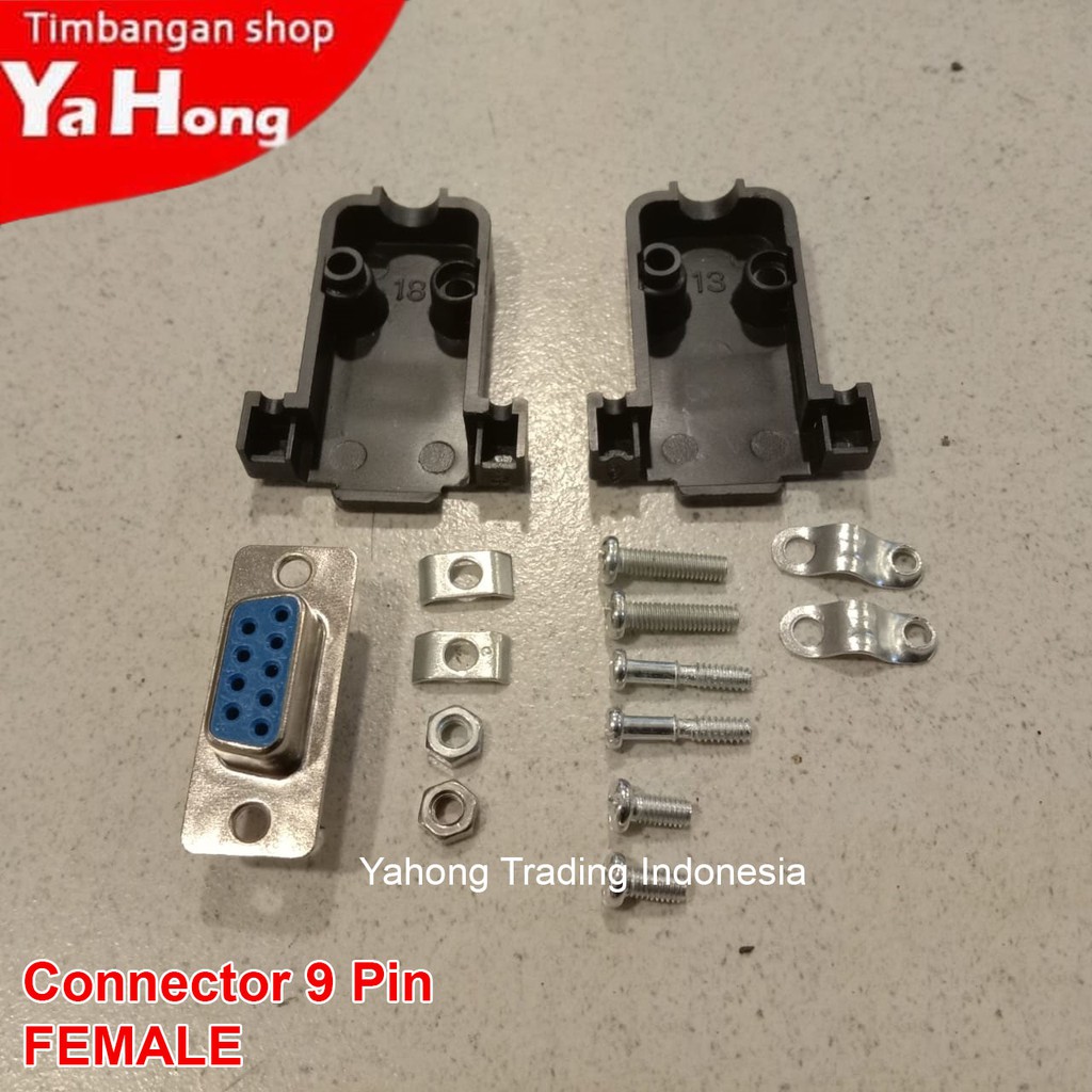 Connector 9 Pin Female Konektor Timbangan Digital