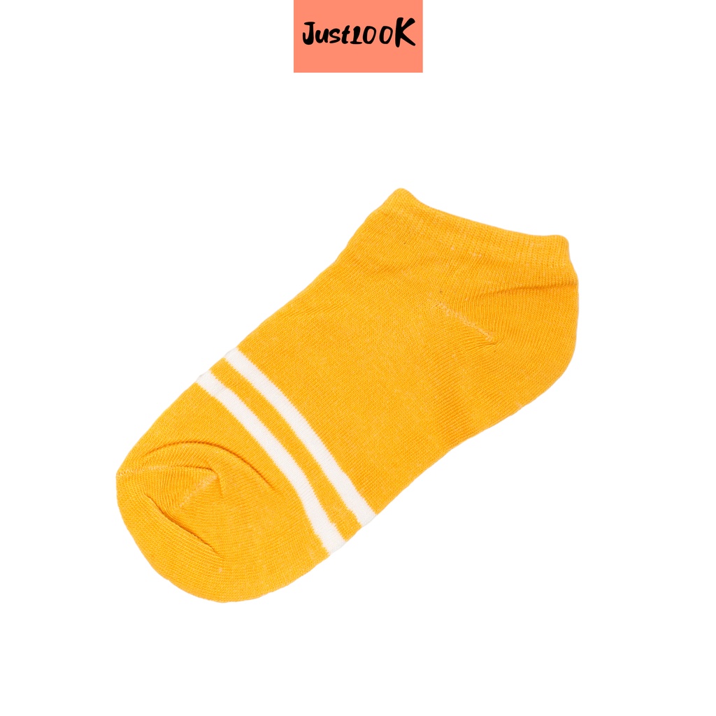JustLook Kaos Kaki Ankle 2 Garis Model Semata Kaki Korean Style Import High Quality-3