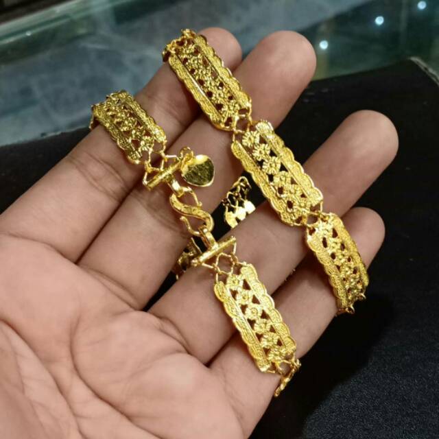 Gelang tangan emas london cantik,mirip aslinya