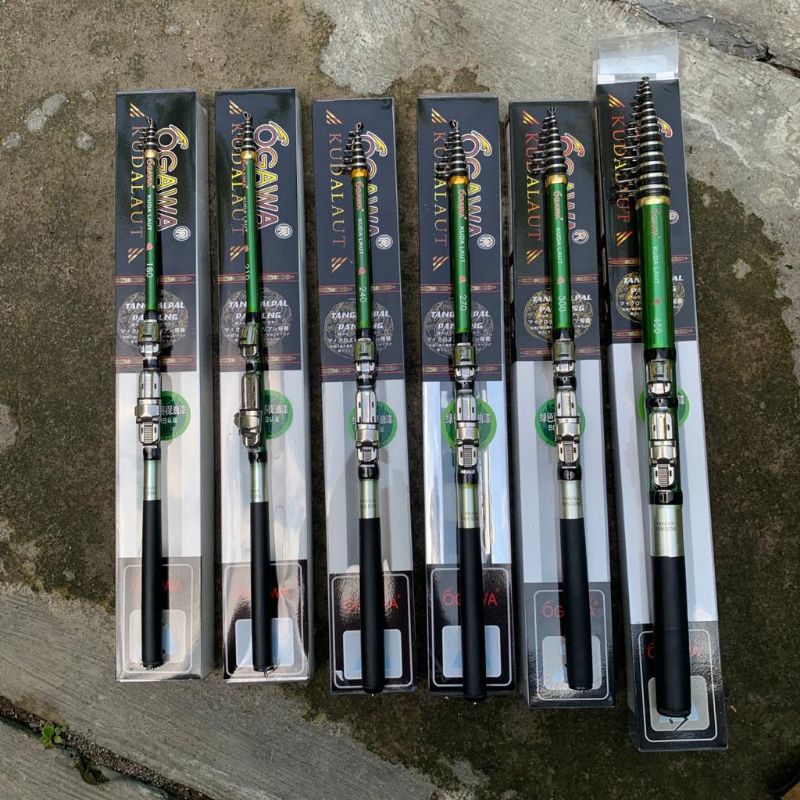 Ogawa Kuda Laut 180/210/240/270/300/360/450 Joran Tegek Carbon Tongkat Pancing