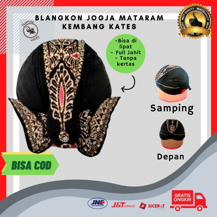 (BISA COD) BLANGKON JOGJA MATARAMA BLANGKON JOGJA LIPAT MOTIF BATIK BISA DI CUCI BLANGKON DEWASA