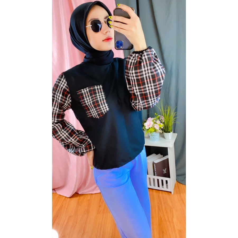 Rx Fashion - Blouse Wanita / Lova Blouse /MAURA -BN-COKSU KT MIZU COKLAT