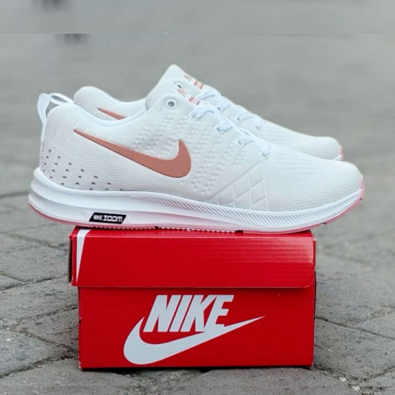 BAYARDITEMPAT Sepatu Nike Airmax Putih Women Zumba Senam Joging Wanita Import Grosir Seragaman Murah