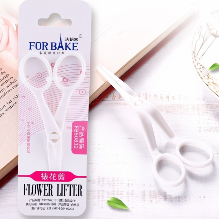 forbake cake decor flower lifter / gunting hias kue tart