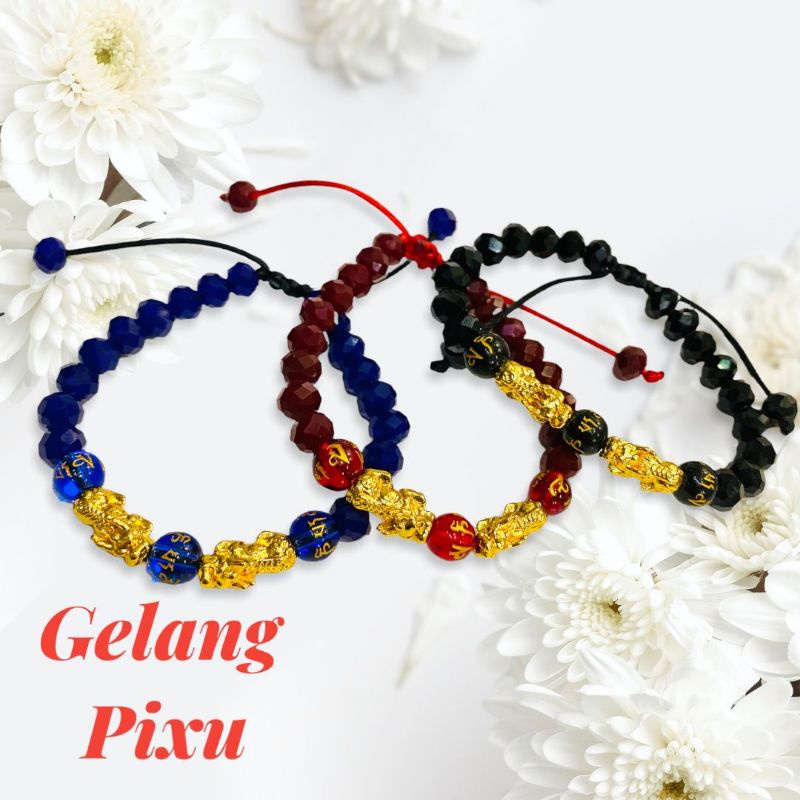 gelang tangan wanita//gelang pixu//perhiasan//gelang