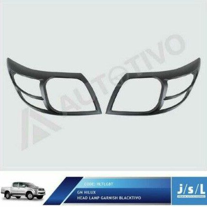 JSl garnish depan grand new Hilux head lamp garnish blacktivo
