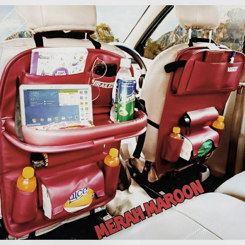 Car Seat Organizer  premium leather kualitas mewah