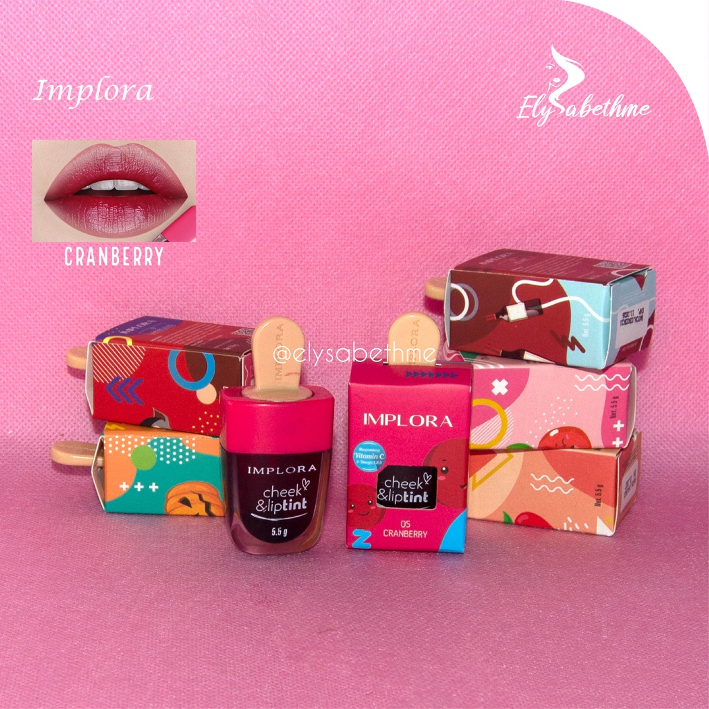 ✿ELYSABETHME✿ I♥M♥P♥L♥O♥R♥A  IMPLORA cosmetic lip tint jelly tint cheek ombre ala korea