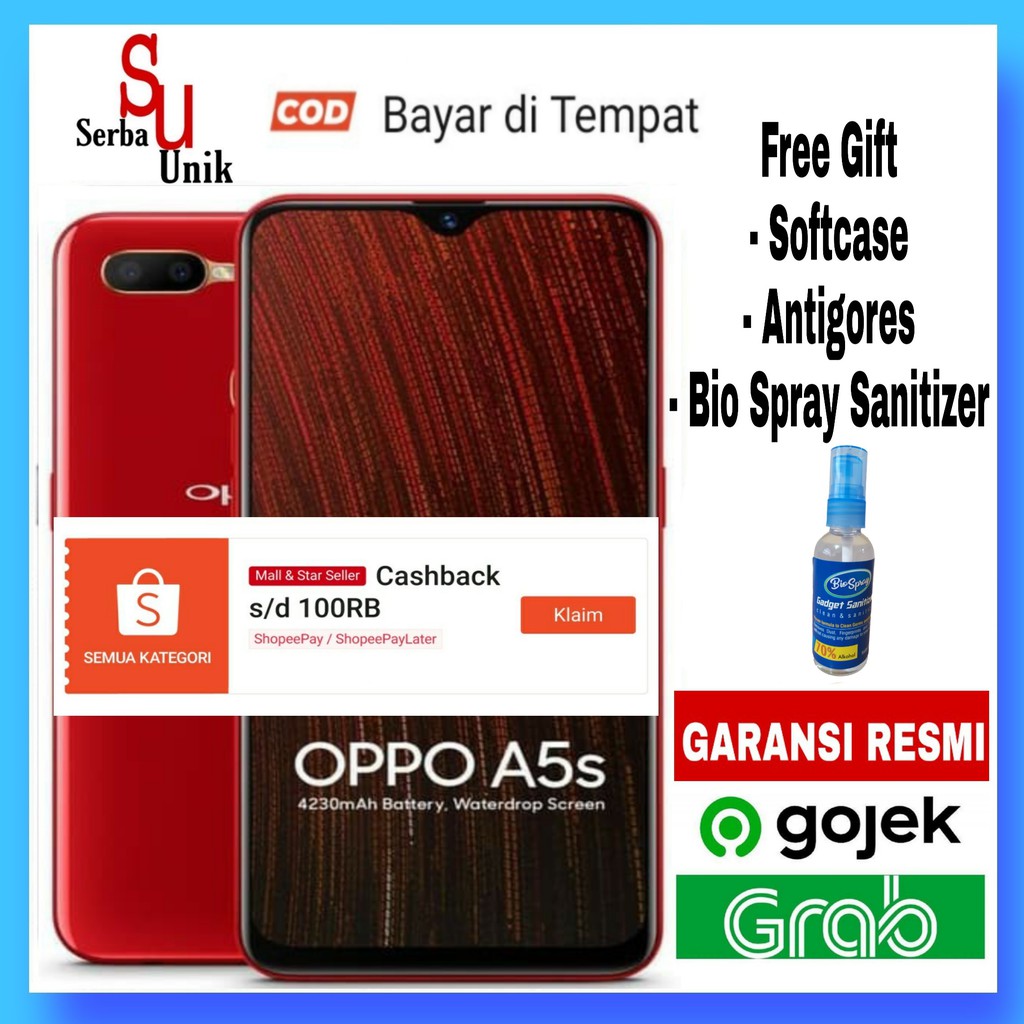 Oppo A5S Ram 3GB/32GB Garansi Resmi | Shopee Indonesia
