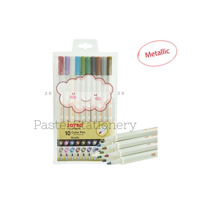 

Color Pen Pulpen Pena Warna Joyko CLP-22-10 Metallic 10 Warna Colors