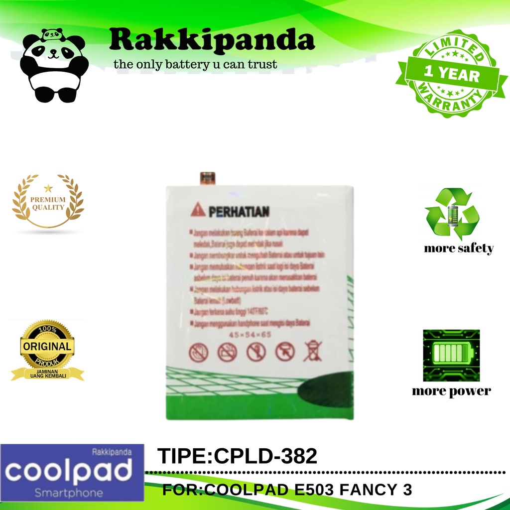 R/K- Baterai cpld382 CPLD-382 CPLD 382 coolpad fancy 3 e503 - Batre Original Rakkipanda