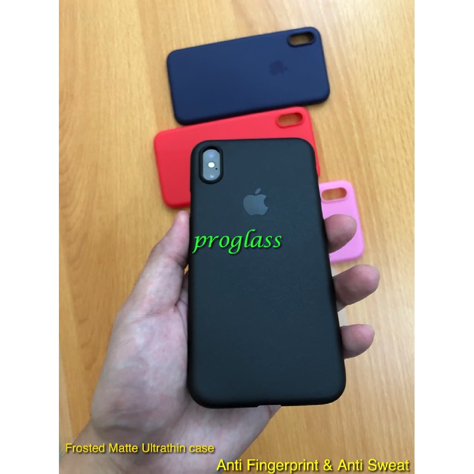 C105 Iphone X / XS Frosted Matte Case Ultrathin Premium + Lens Protector