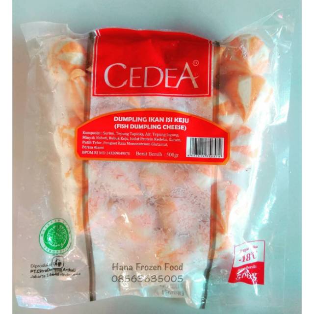 

CEDEA DUMPLING CHEESE 500 GRAM