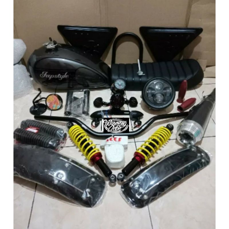 sepaket japstyle komplit all motor tiger GL megapro scorpio thunder byson