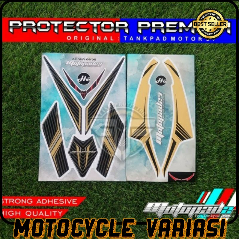 Sticker stiker Resin timbul Dasi depan winglet Yamaha New Aerox 155 2020