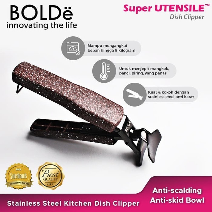 Super UTENSILE Dish Clipper Original BOLDe (Penjepit Piring Bowl anti panas)