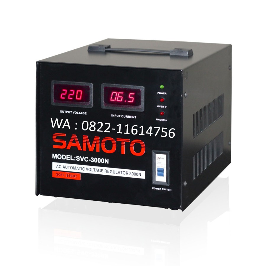 SAMOTO Stabilizer 3000N / 3000 VA Stavol Listrik Servo Motor AVR SVC GARANSI 1 TAHUN