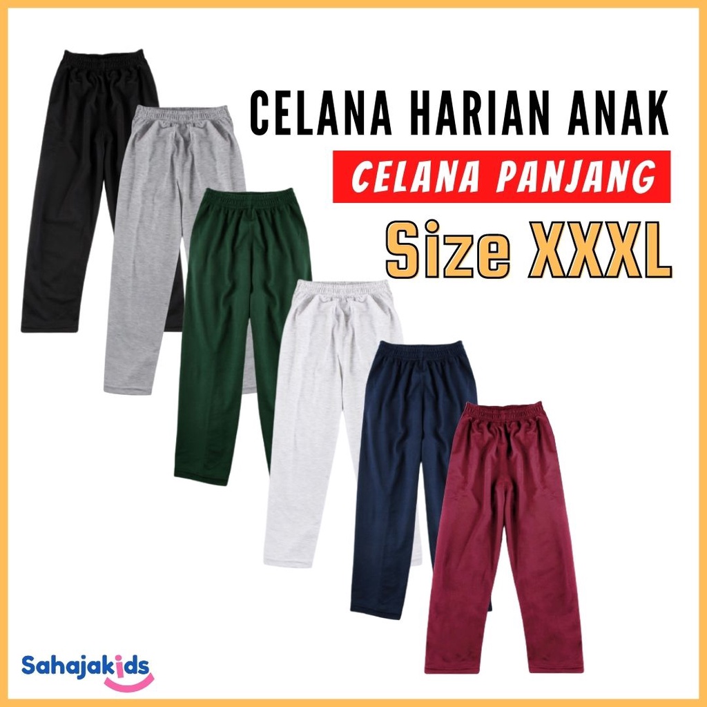 Celana Panjang Anak 12-13 tahun Celana Training Polos Anak