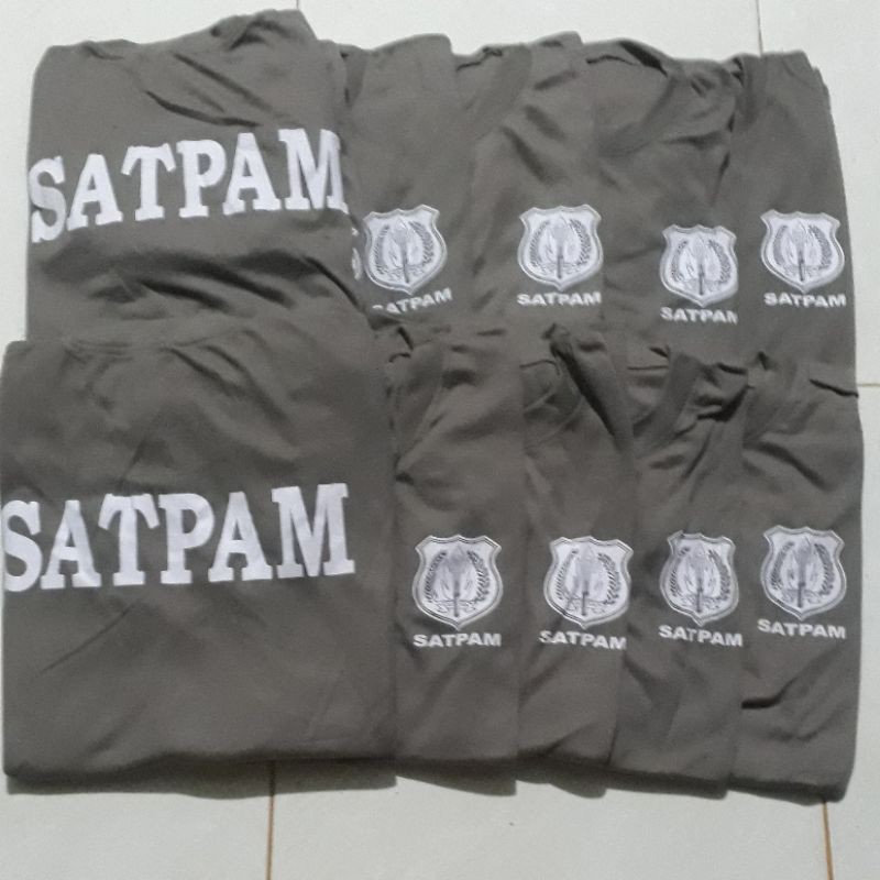 KAOS DALAM SECURITY//KAOS SATPAM//TERBARU//WARNA COKLAT.UKRN.M.L.XL.XXL.XXXL.XXXXL.XXXXXL