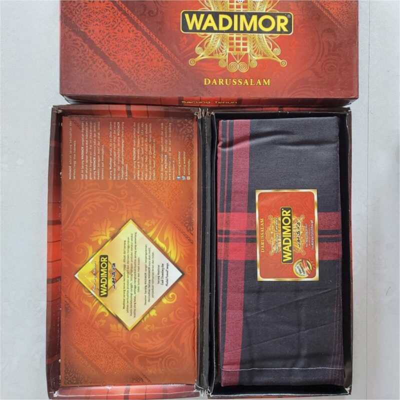 Sarung Wadimor Motif DARUSSALAM- Kain Tenun Dewasa Pria Laki Cowo Sholat Solat darussalam SARUNG WADIMOR PREMIUM BAHAN TEBAL