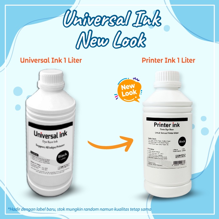 Tinta Epson 1 Liter Refill Dye Base Printer L120 L360 L565 L1110 L3110 L3150 L4150 L4160 L5190 L6170