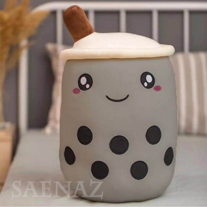 Boneka boba bubble milk tea brown sugar ukuran mini 25cm bahan halus dan lembut