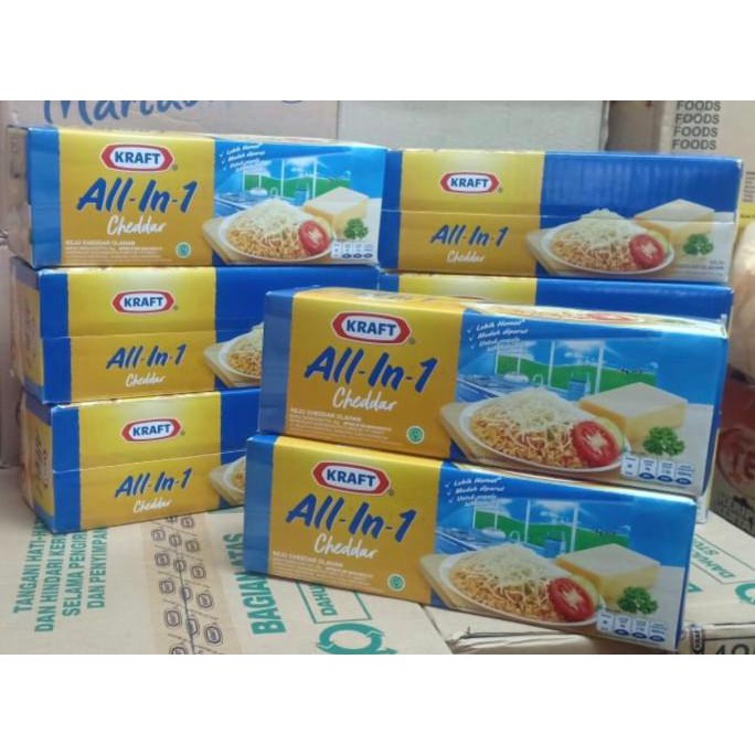 Jual Keju kraft cheddar all in one 2kg/ all in 1 Shopee Indonesia