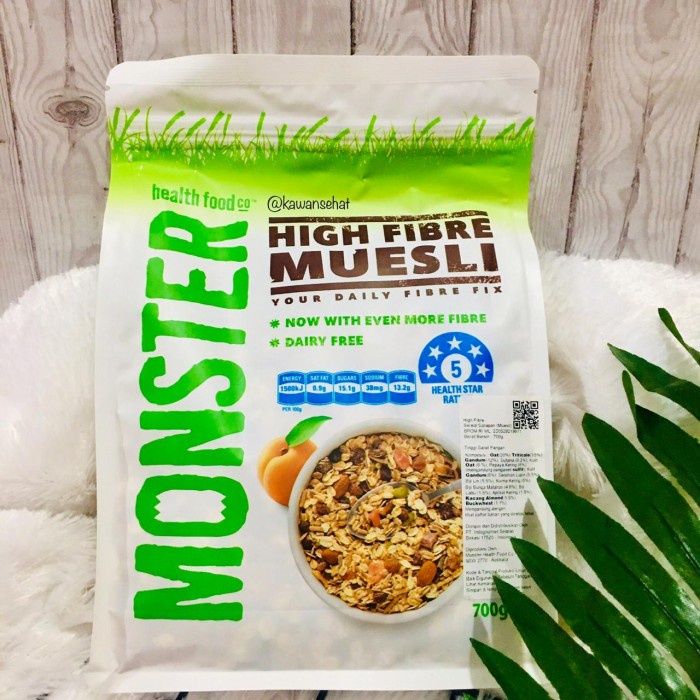 Jual Monster Muesli High Fiber Muesli 700Gr Sereal Sarapan Oat