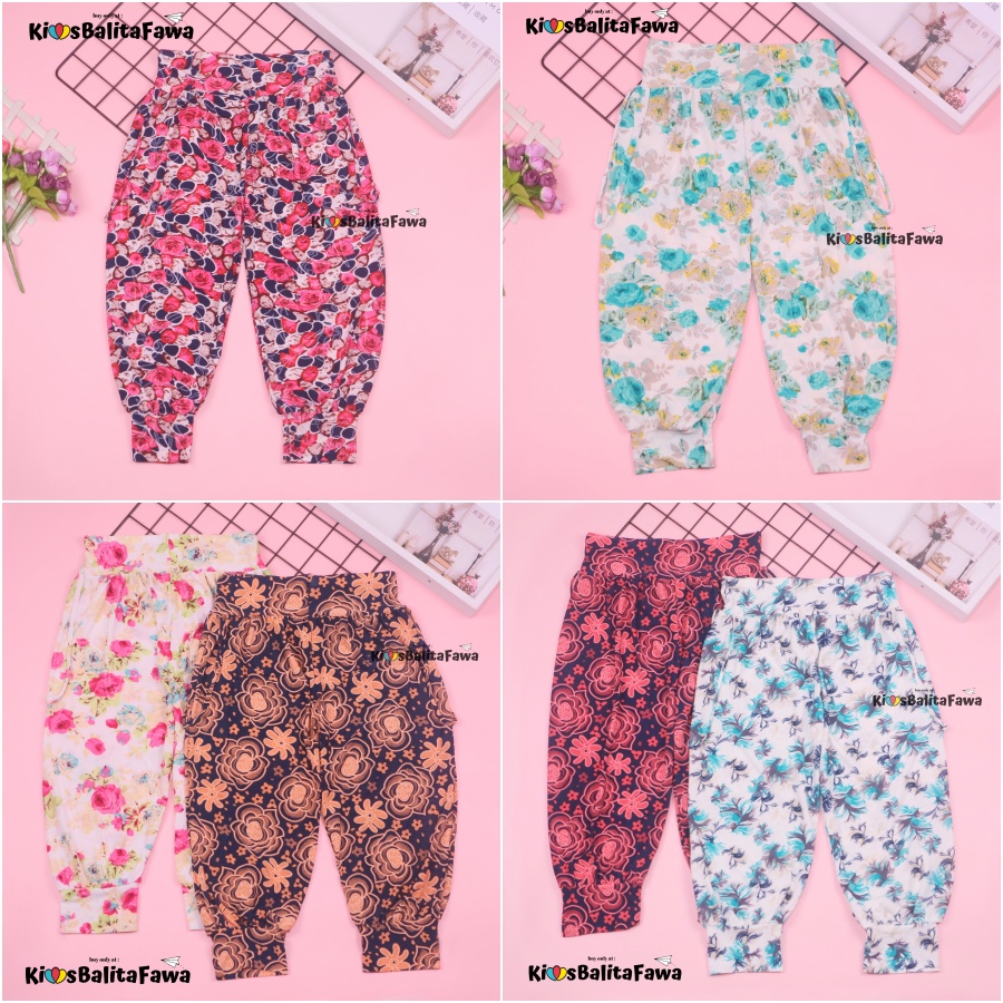 Aladin Carlissa Anak 7-8 Tahun / Celana Anak Perempuan Murah Pants Harian Cewek Bahan Adem Lucu