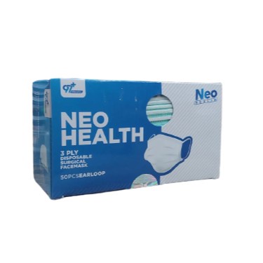 MASKER NEO HEALTH 3PLY EARLOOP ISI 50 - HIJAU