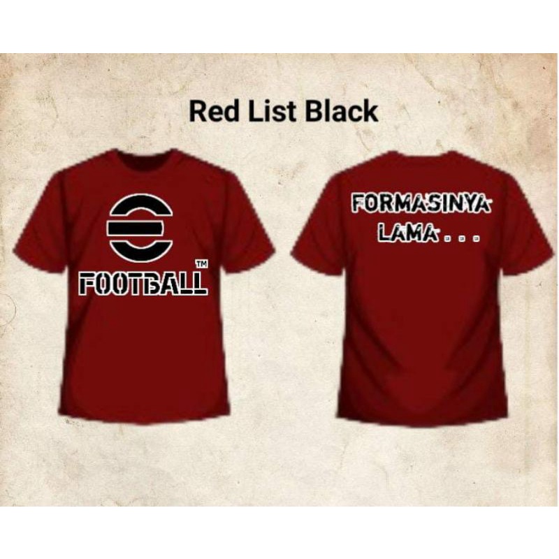 Kaos EFootball Red New / kaos distro / kaos / baju