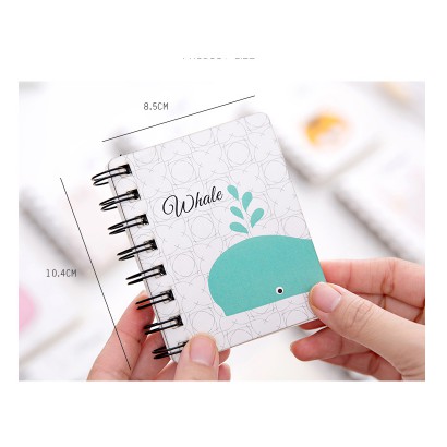 Notebook Motif Animal / Notes Mini Gambar Hewan Binatang / Buku Mini Karakter Hewan Kartun Imut