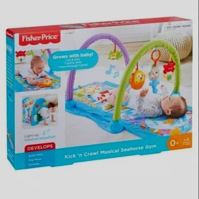 Fisher Price Kick 'N Crawl Musical Seahorse Gym