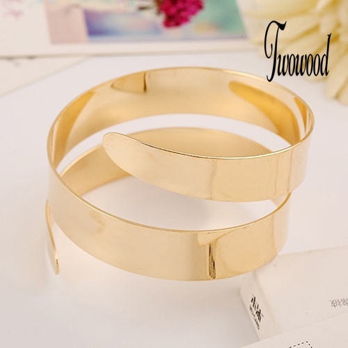 Gelang Bangle Spiral Gaya Punk Untuk Wanita