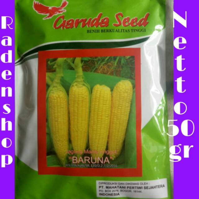 Benih Bibit Jagung Manis BARUNA / Biji Jagung /Jagung Manis