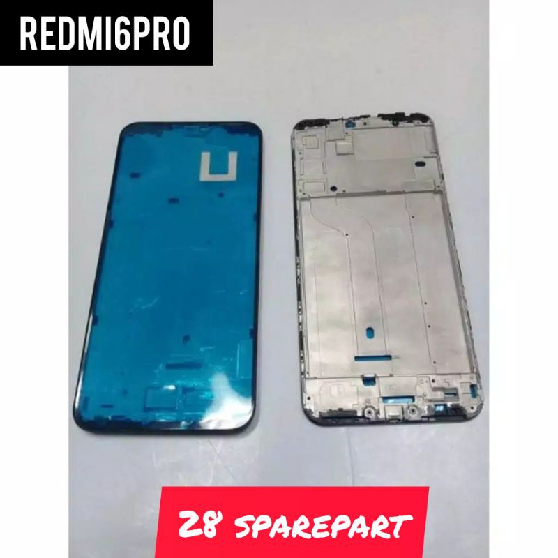 frame lcd tulang tengah Xiaomi redmi 6 pro/ mia2 lite original