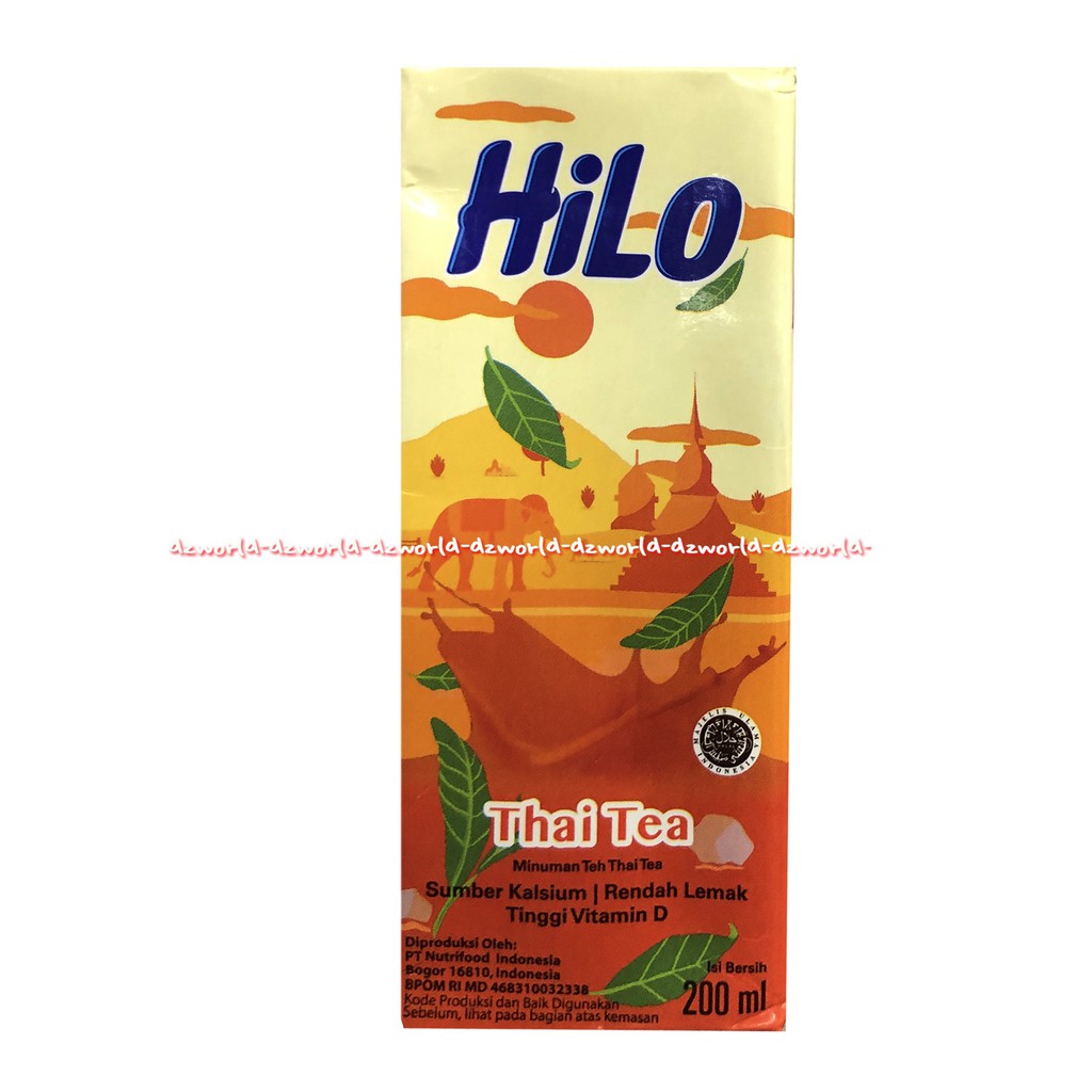 Hilo Kacang Hijau Thai Tea Choco Taro 200ml Minuman Susu UHT Siap Minum hailo