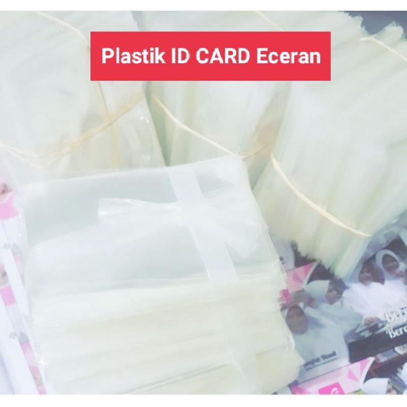 

Plastik pembungkus Id card /plastik opp pelindung id card isi 10 pcs