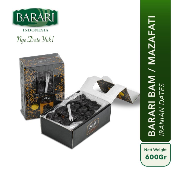 

Kurma Barari Mozafati / Bam / Anggur (Barari Bam) 625Gr Iran