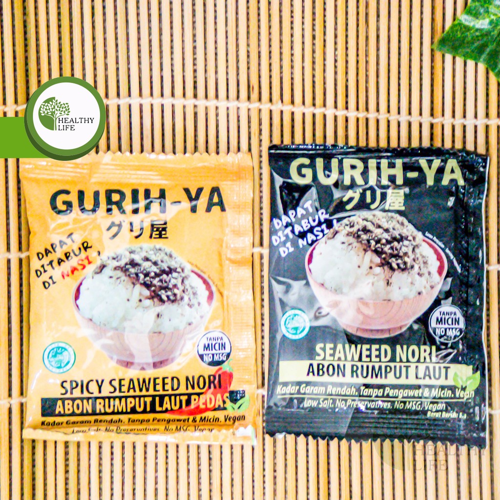 Gurih Ya Seaweed Nori Seasoning (Abon Rumput Laut) Sachet 5.5gr