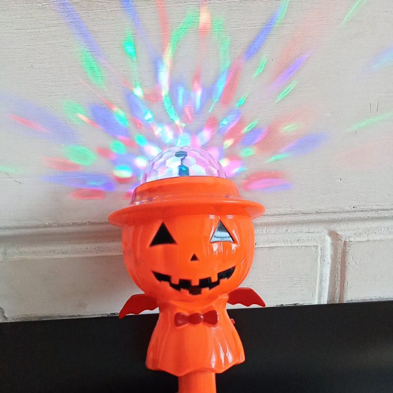 Mainan Tongkat Lampu Disco Musik Tengkorak Labu Halloween 3710