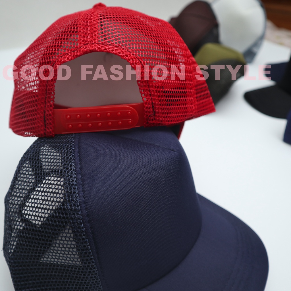 GFS Topi Trucker Hat Unisex / Topi Jaring Pria Wanita / Topi Jala Polos / Topi Distro Polos 112