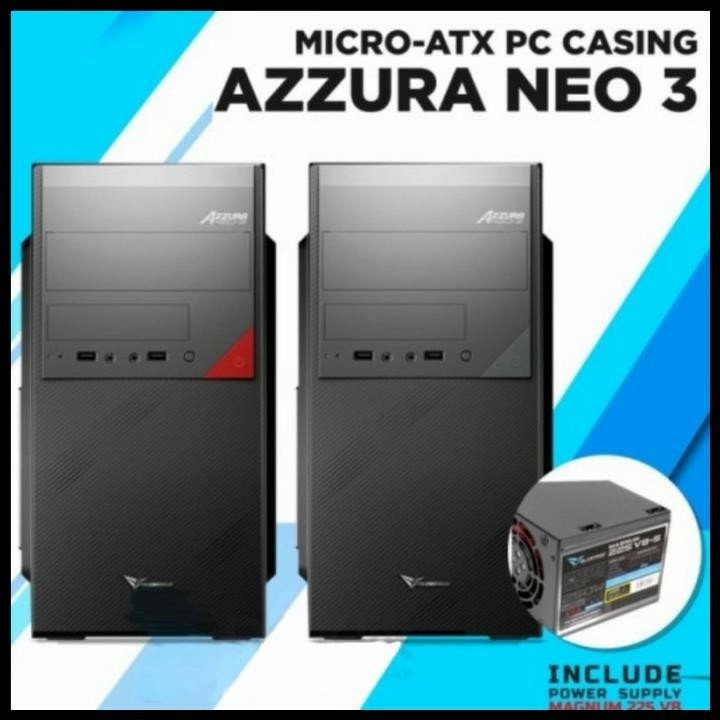 Casing PC Alcatroz Azzura Neo 1/2/3 Micro ATX with power supply