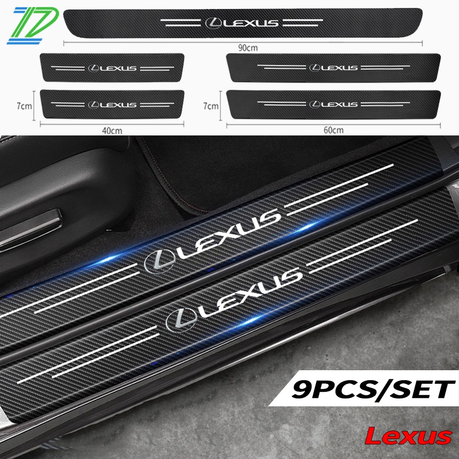 Stiker Pelindung Pintu Mobil Lexus  UX300e NX ES RX LS LM GX LX LX IS RC Bahan Serat Karbon