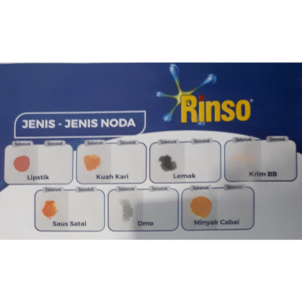 1 dus isi 6 pack Rinso cair Matic Professional 1,65 liter mesin cuci atas dan samping. deterjen matik