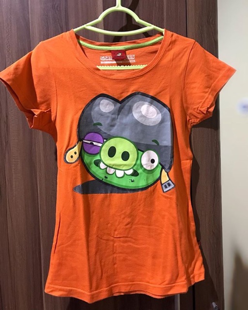 Atasan kaos Original cool teen Angry Bird Preloved / Second