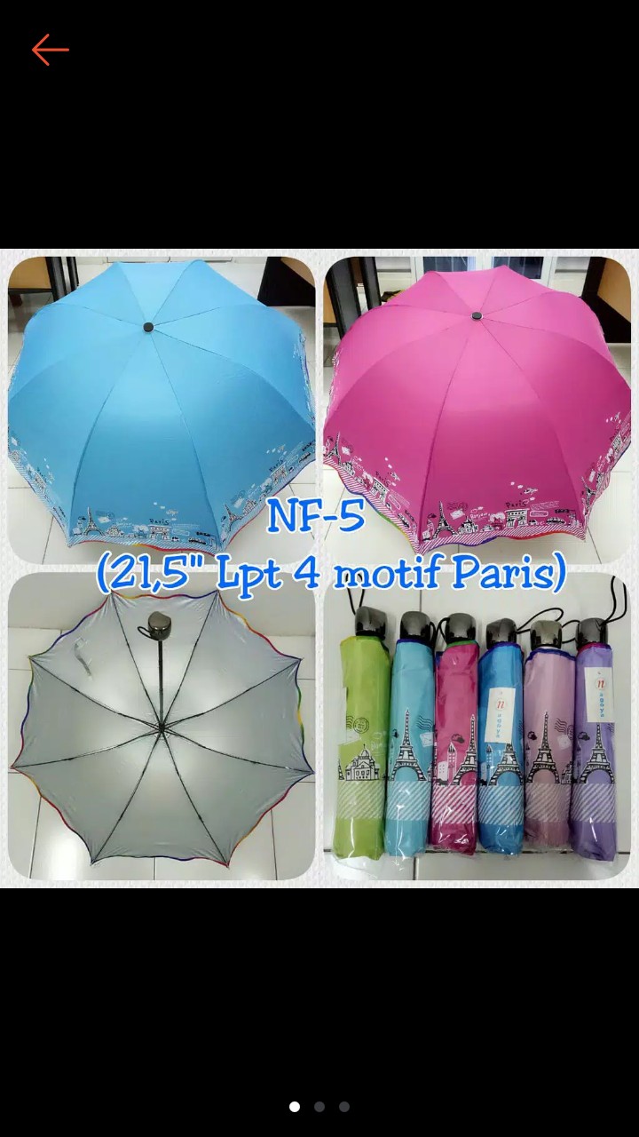 Nagoya Payung Lipat 4 Mangkok Motif Paris