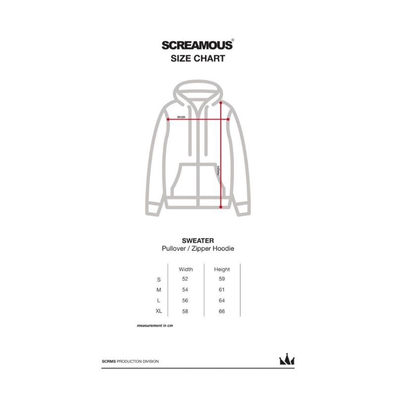 SCREAMOUS HOODIE PULLOVER - TINTY BLACK ON BLACK