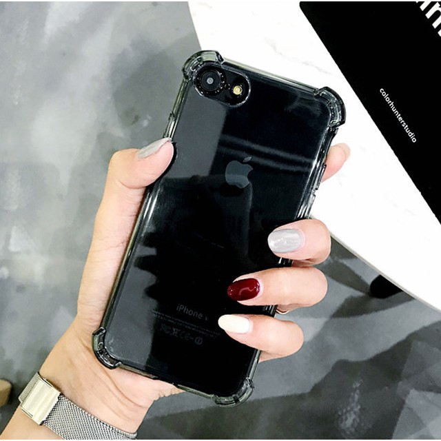 Casing Soft Case Belakang Bahan Silikon Shockproof Anti Bentur Mewah Untuk iPhone x / Max / Max