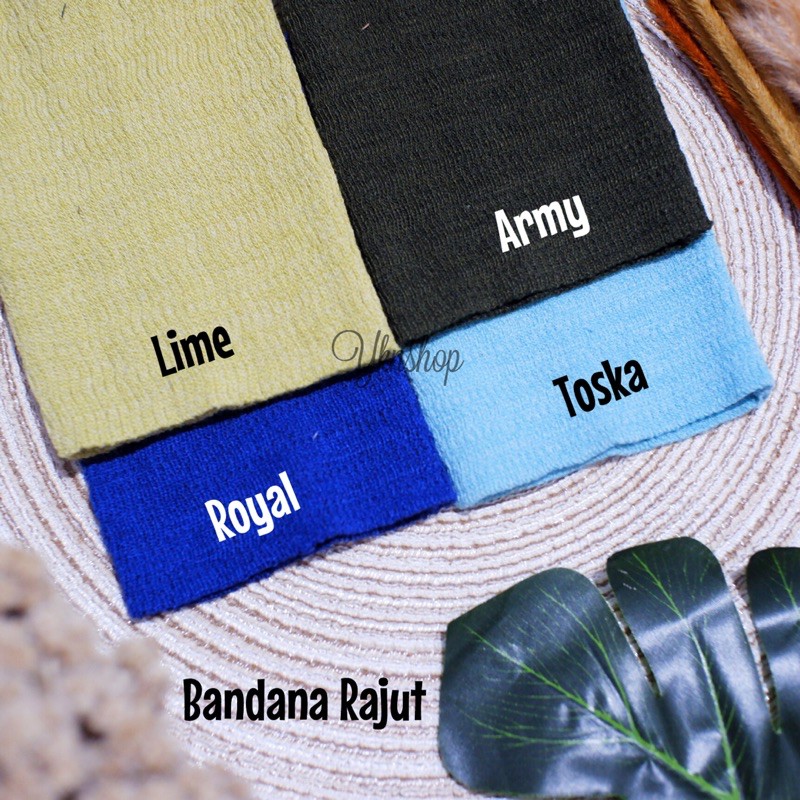 Bandana Rajut Termurah/Bandana bahan Rajut